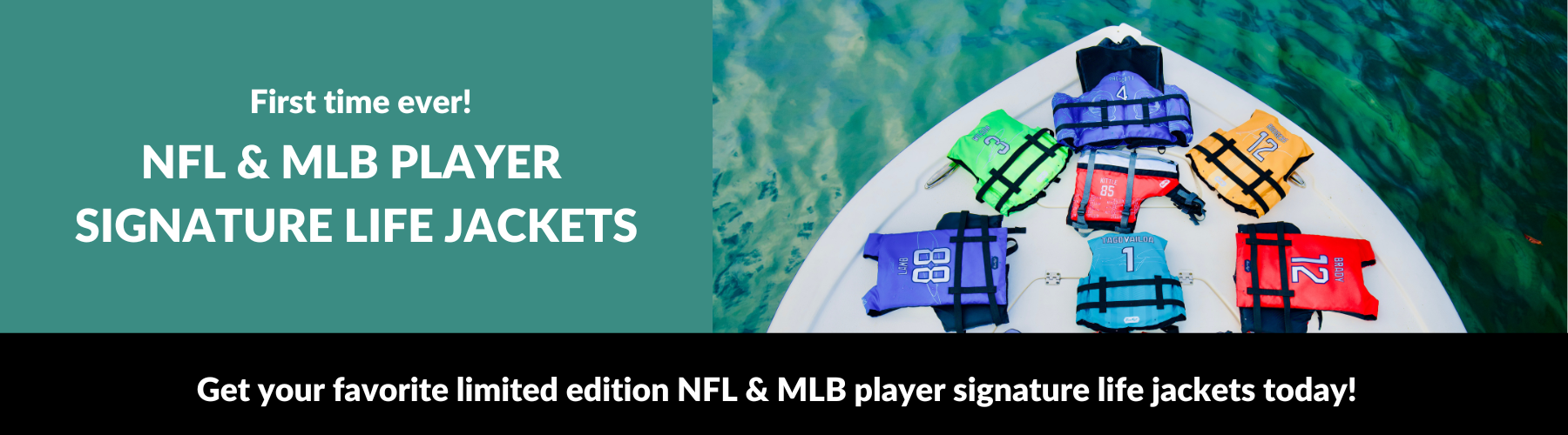 NFL & MLB Player Signature Life Jackets