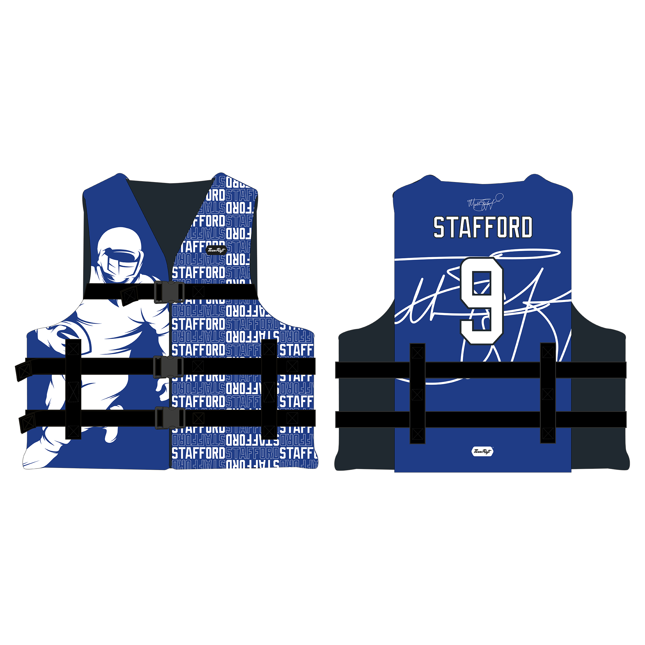 Matthew Stafford Signature NFL Adult Life Jacket - ThrowRaft