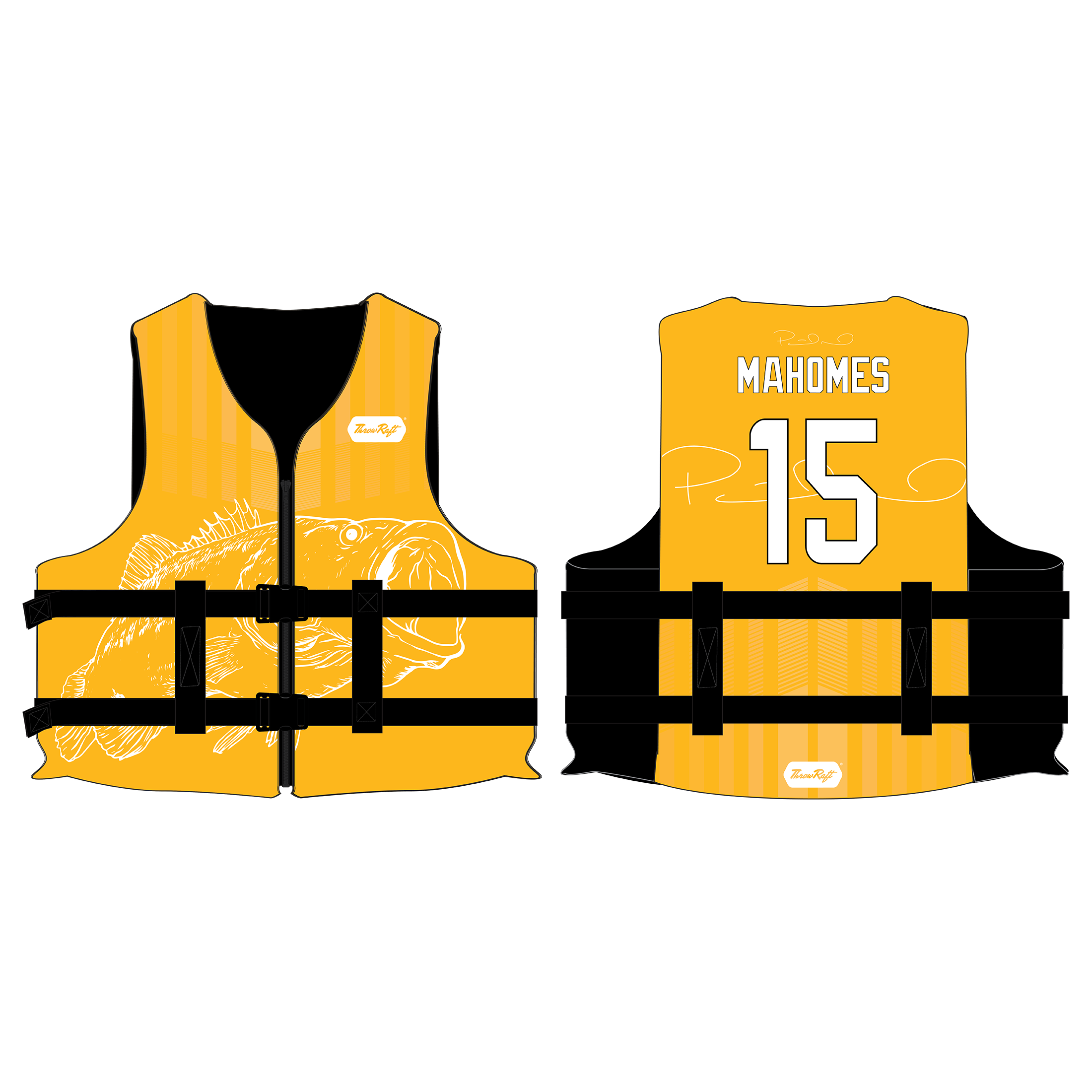 Patrick Mahomes Signature NFL Youth Life Jacket - ThrowRaft