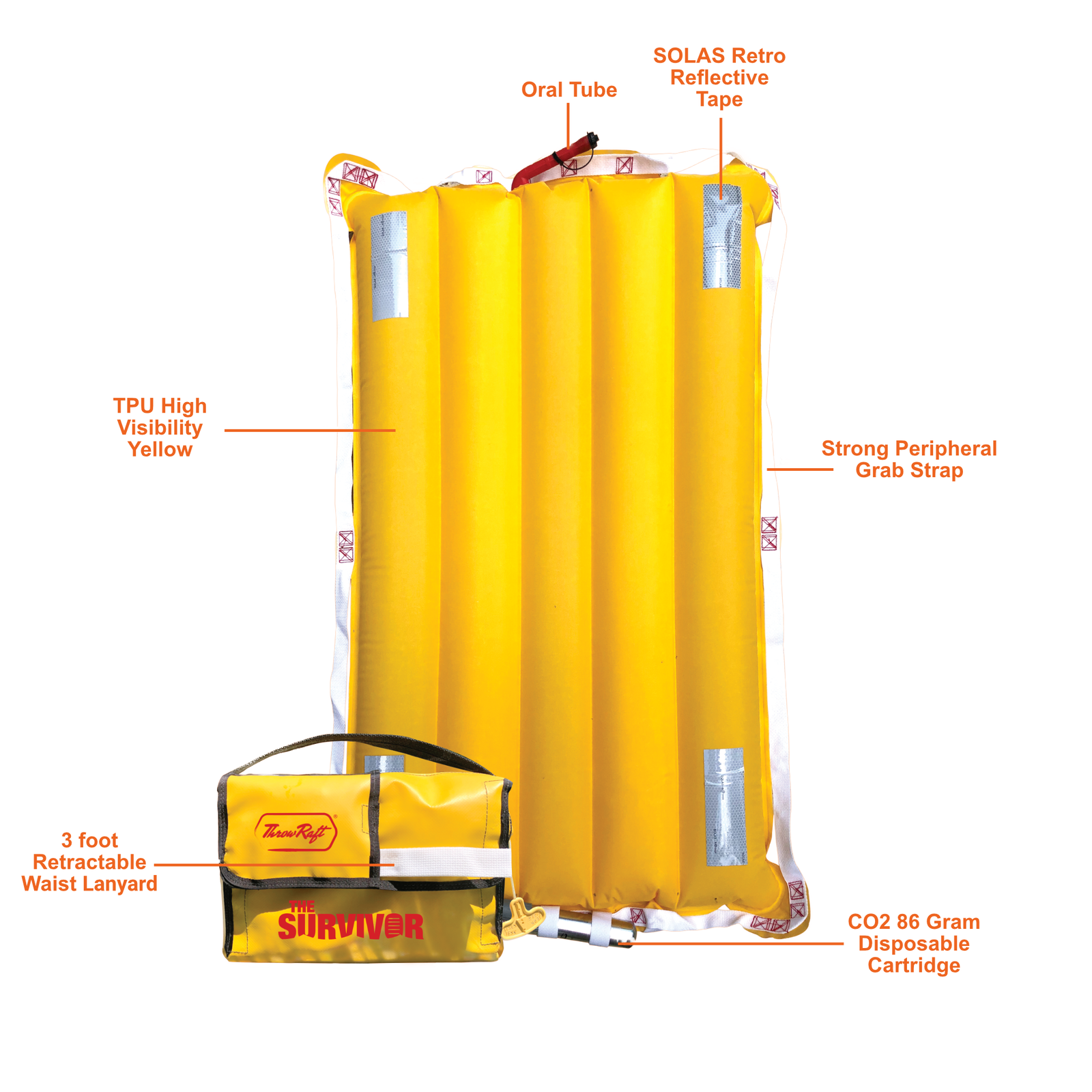 The Survivor Personal Safety Life Raft